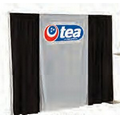 Wall Drape w/4" Pole Pocket - Blank (8') - Side Drapes only